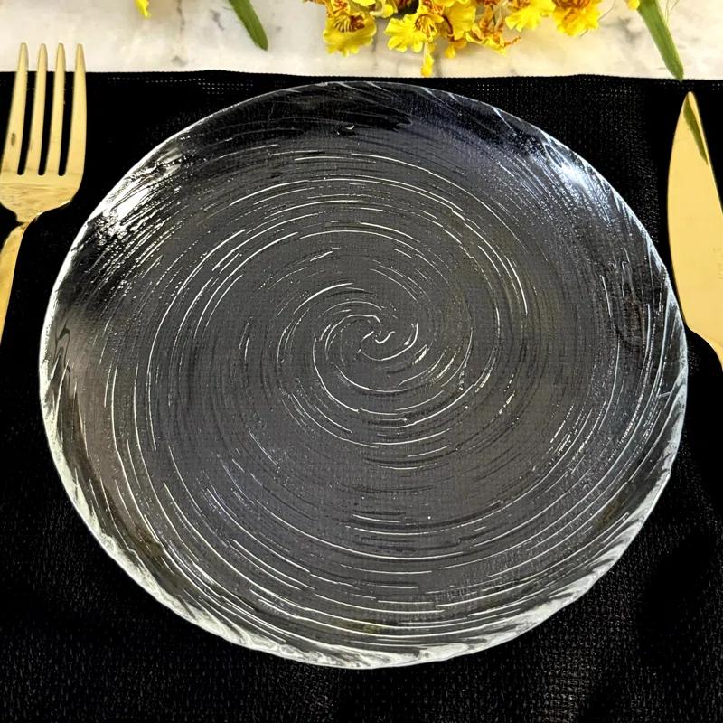 Wrought Studio™ Lyalya Glass Salad Plate Set of 12 (Set of 12)