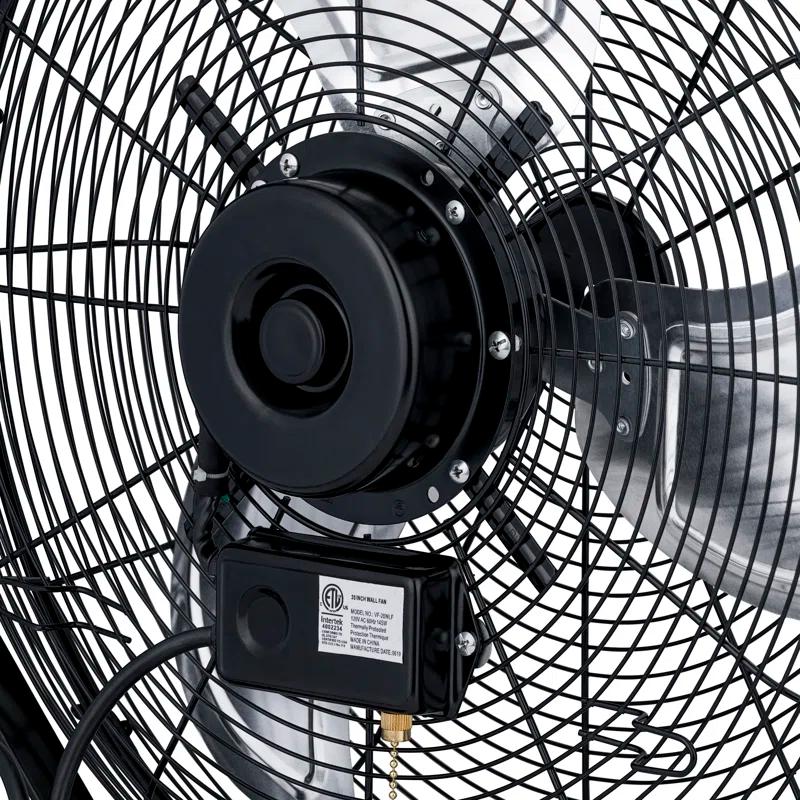 Newair Newair 20" High Velocity Wall Mount Fan, Heavy Duty Waterproof Outdoor Fan, Adjustable Tilt and 3 Speeds up to 4650 CFM, Pull Chain Switch