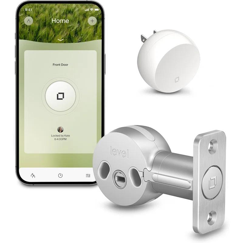 Level Level Bolt Connect Wi-Fi and Bluetooth Retrofit Smart Deadbolt with App, and Voice Assistant Access