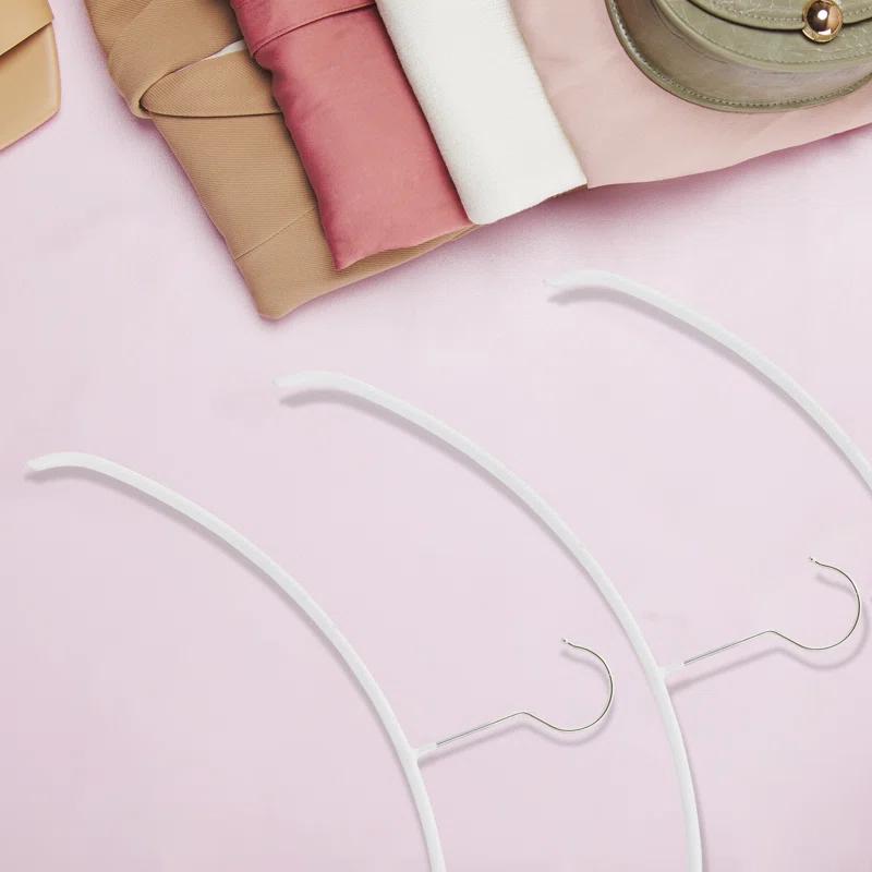 Mawa Metal Non-Slip Standard Hanger for Dress/Shirt/Sweater (Set of 10)