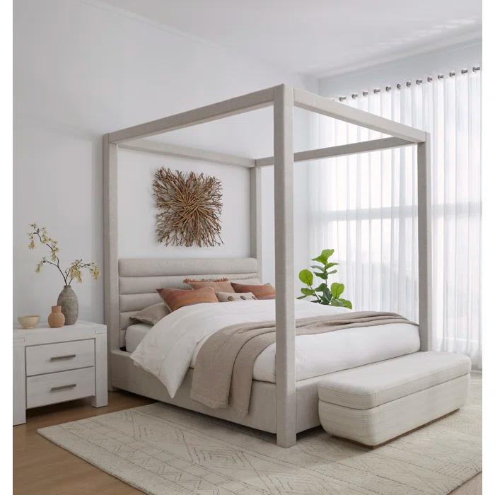 Herma Upholstered Canopy Bed