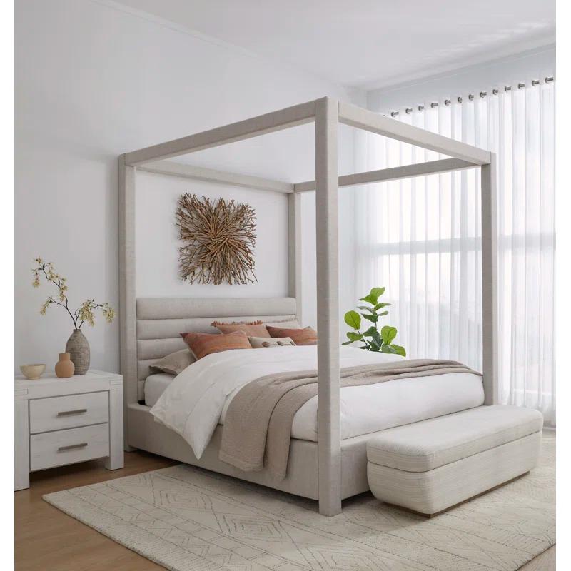 Herma Upholstered Canopy Bed