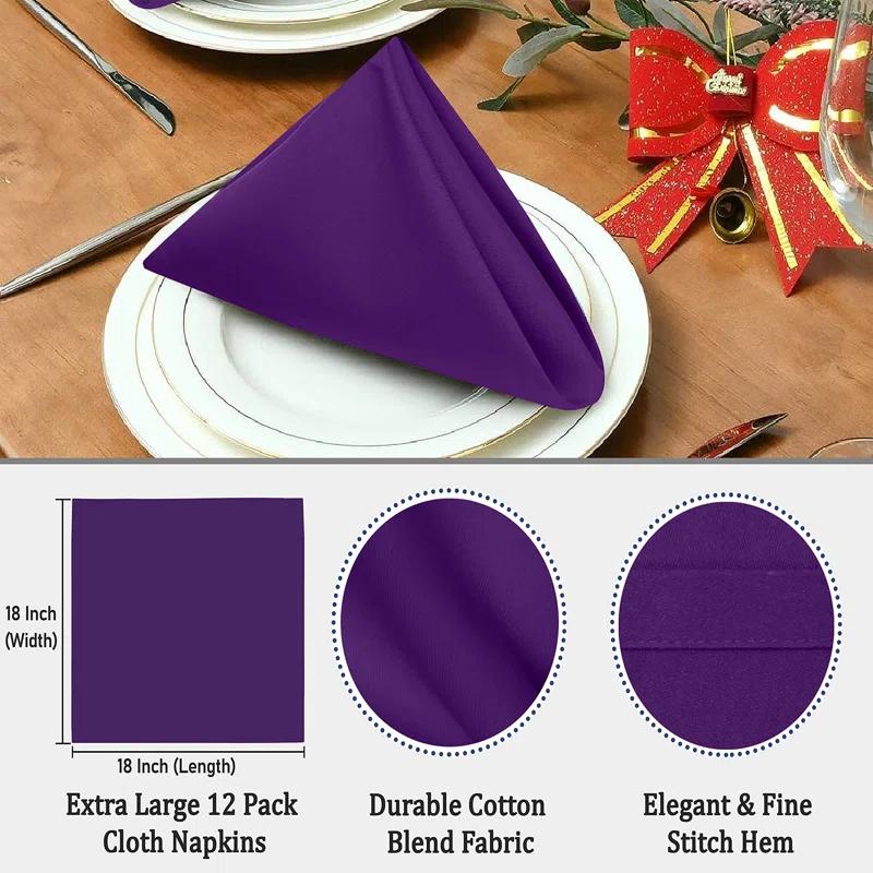 Ruvanti Poly Cotton Enrich Twill Cloth Napkins & Reviews | Wayfair
