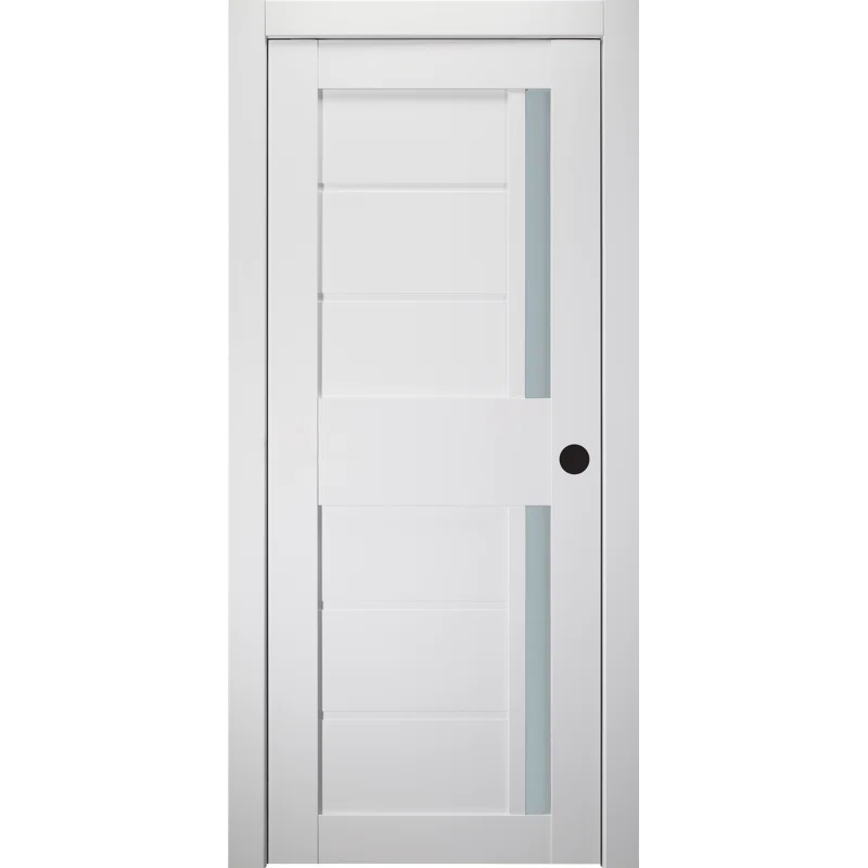 Belldinni Esta 80'' Solid + Manufactured Wood Paneled Slab Door