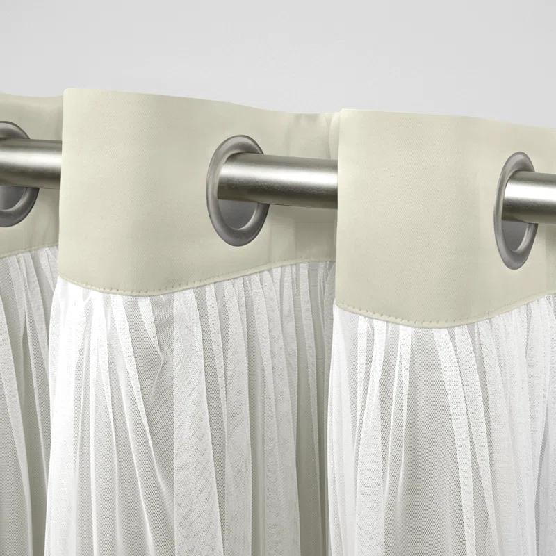 Amalgamated Textiles Catarina Linen Tailored 52'' W Window Valance
