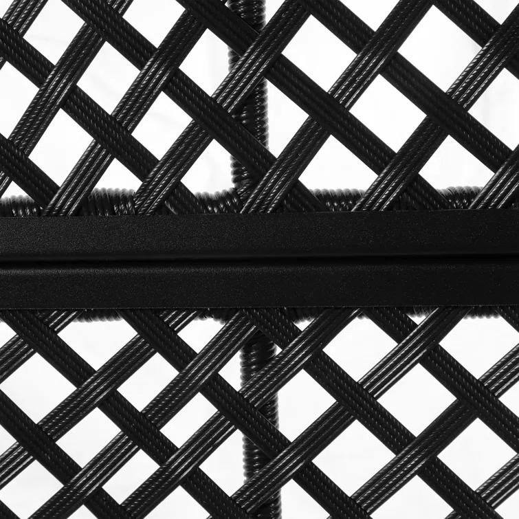 UIXE 72.05''H x 47.75''W Wicker Privacy Metal Screen Fence Panel Double Colored Screen