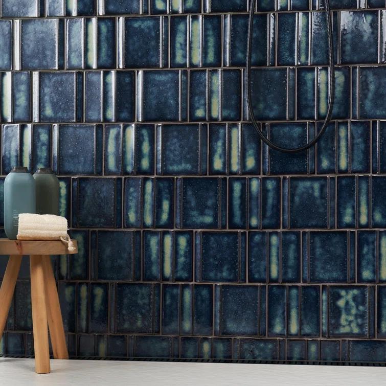 Ivy Hill Tile Metaru 5.82 In. X 5.82 In. 3D Metallic Look Matte Porcelain Wall Tile (7.82 Sq. Ft. / Case)