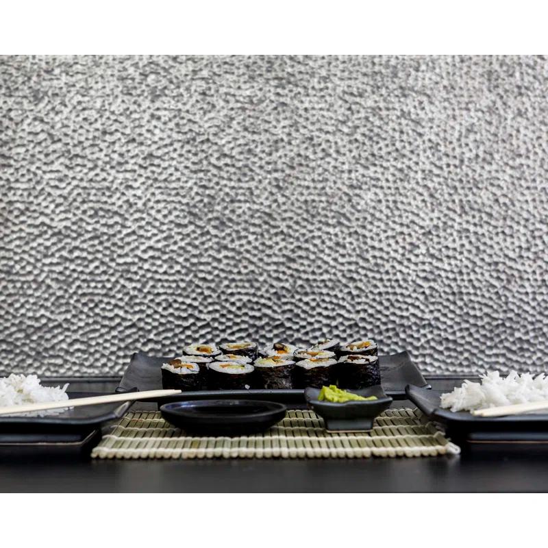 Innovera Decor by Palram Lamina 18.5" x 24.3" Vinyl Wall Paneling in Black