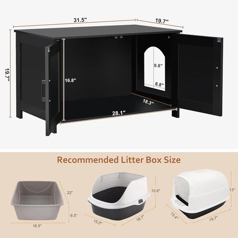 Tucker Murphy Pet™ Cat Litter Box Enclosure
