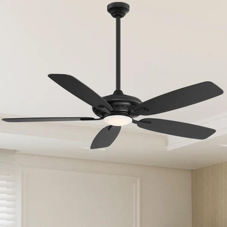 Minka Aire 52'' Laskintown 5 - Blade LED Standard Ceiling Fan with Remote Control and Light Kit Included