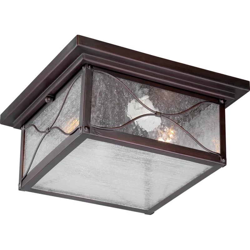 Fleur De Lis Living Dufresne Classic Bronze 2 - Bulb Outdoor Flush Mount