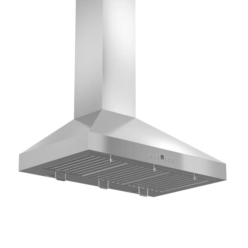 ZLINE ZLINE 36 in. Convertible Vent Convertible Vent Wall Mount Range Hood in Stainless Steel W/ Crown Molding (KL3CRN-36)