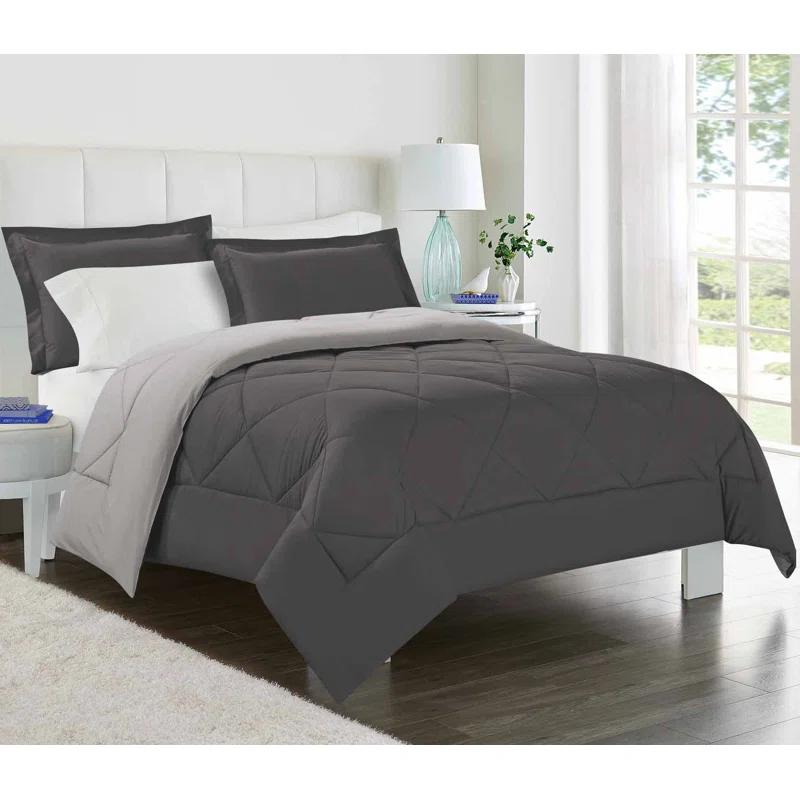 Swift Home 1800 Series Reversible Down-Alternative Comforter Set