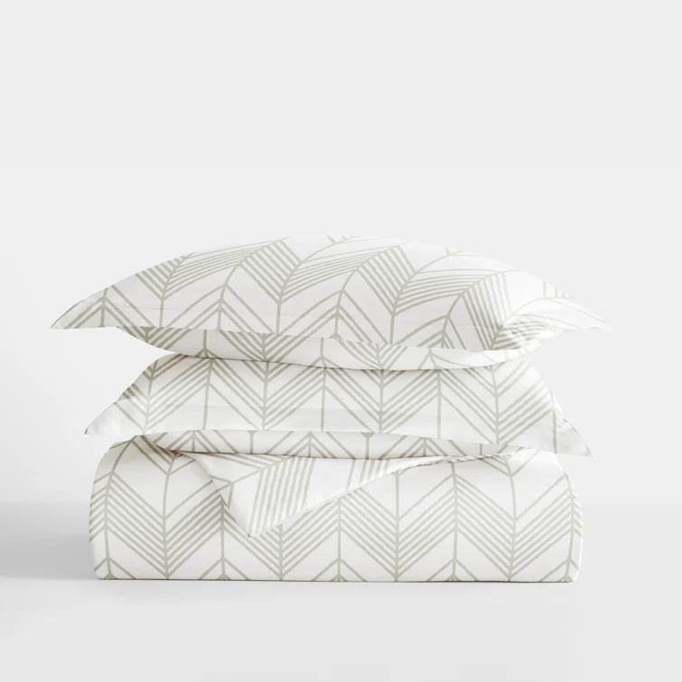 Becky Cameron Home Alps Chevron Pattern Duvet Cover Set