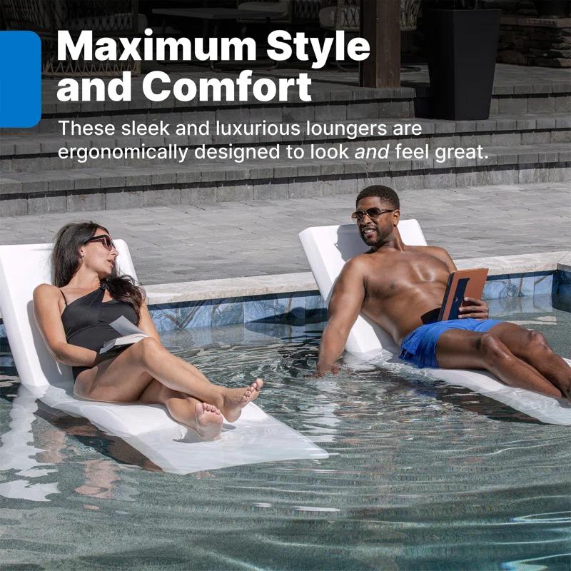 Step2 Step2 White Weighted Vero Pool Lounger and Patio Chaise