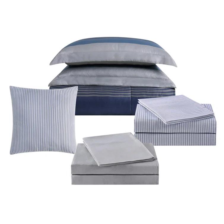 Style 212 Style 212 Carlyle Polyester Channel Striped Comforter Set