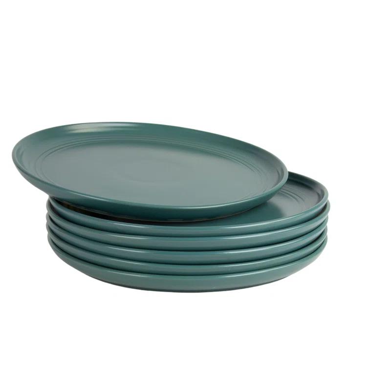 Ten Strawberry Street Double Line 10.5" Dinner Plate (Set of 6)