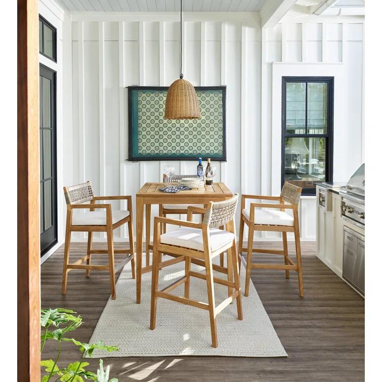 Coastal Living™ by Universal Furniture Chesapeake Square Teak Outdoor Bar Table