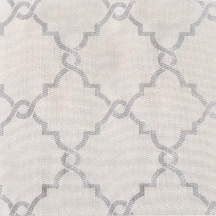 Madison Park Fretwork Print Grommet Top Single Window Curtain Panel