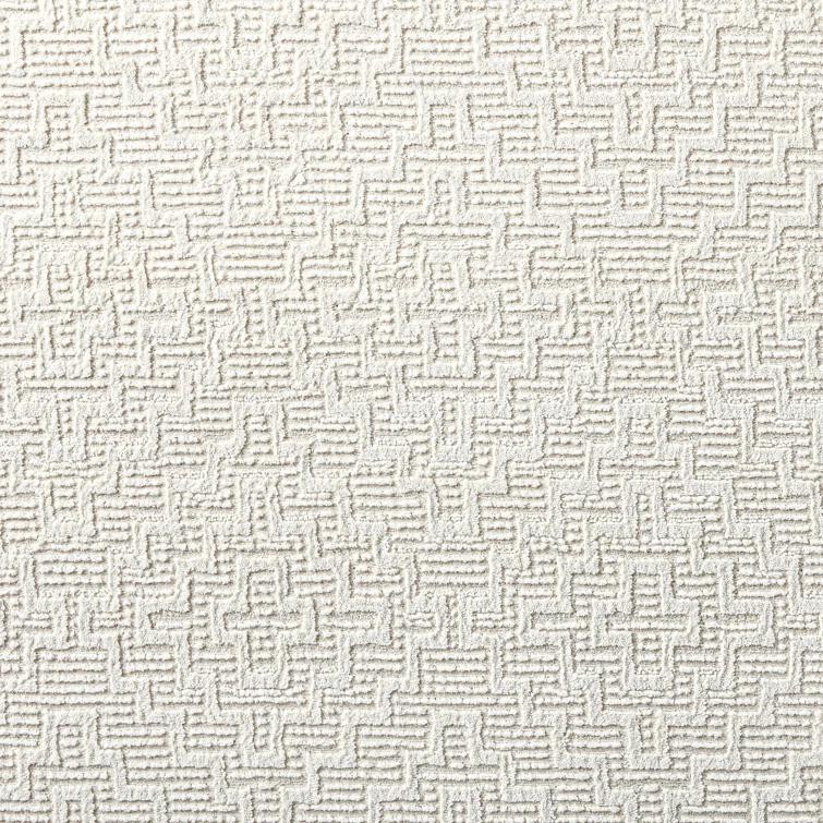 Town & Country Living TOWN & COUNTRY LUXE Tretta Modern Geo Area Rug with Plush High-Low Texture, Ivory