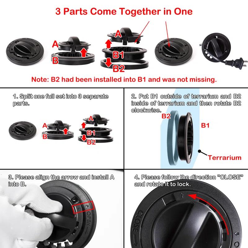 REPTIZOO 36'' x 18'' x 18'' Reptile Terrarium