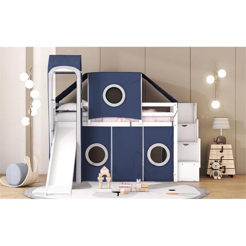 Harper Orchard Loft Bed with Tent and Tower -