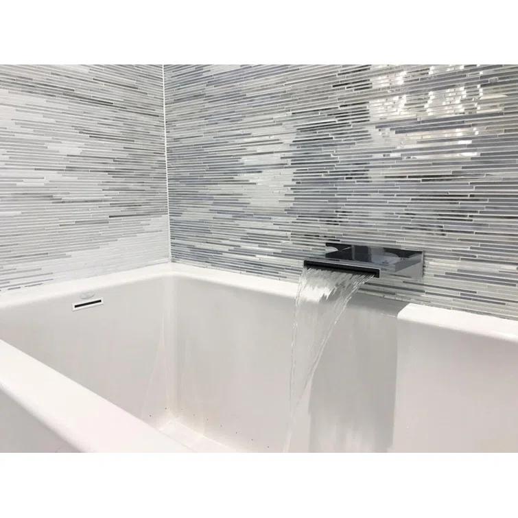 Hydro Systems Sydney 60'' x 32'' Alcove / Tile In Soaking Acrylic Bathtub SYD6032ATO-BIS-LH-WOV.WHI
