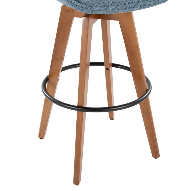 George Oliver Whitacre 29" Fabric Swivel Stool