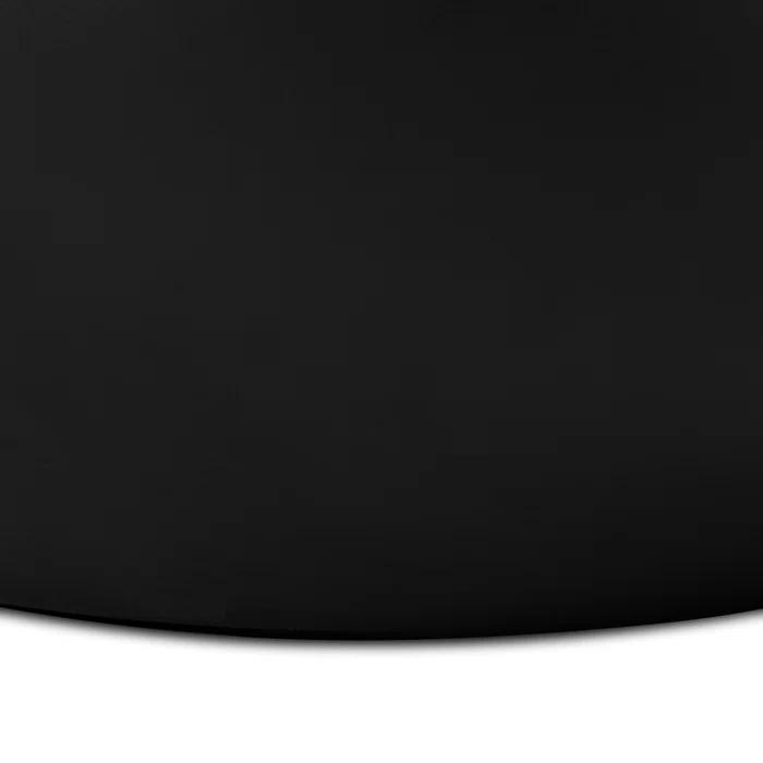 Round Ivory Concrete Outdoor Coffee Table with Storage