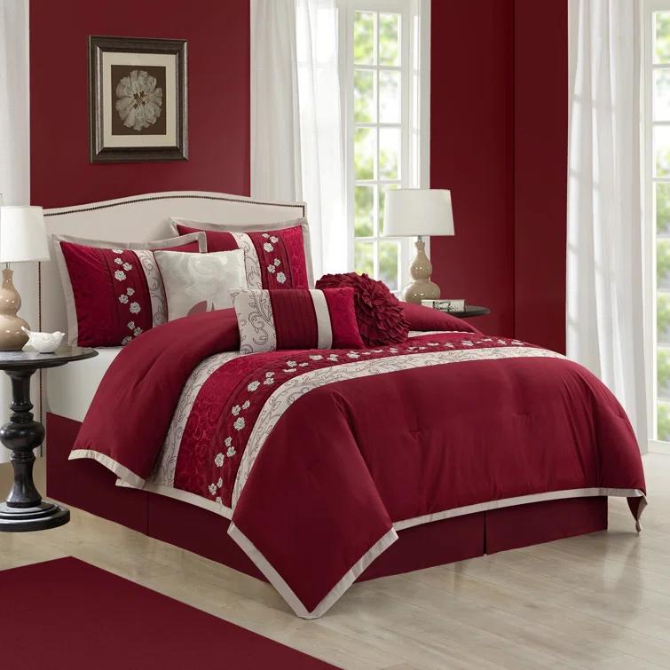 Nanshing America, Inc Riley 7 Piece Glam Comforter Set