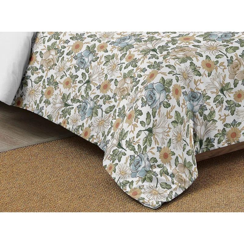 Vintage Floral Comforter Set