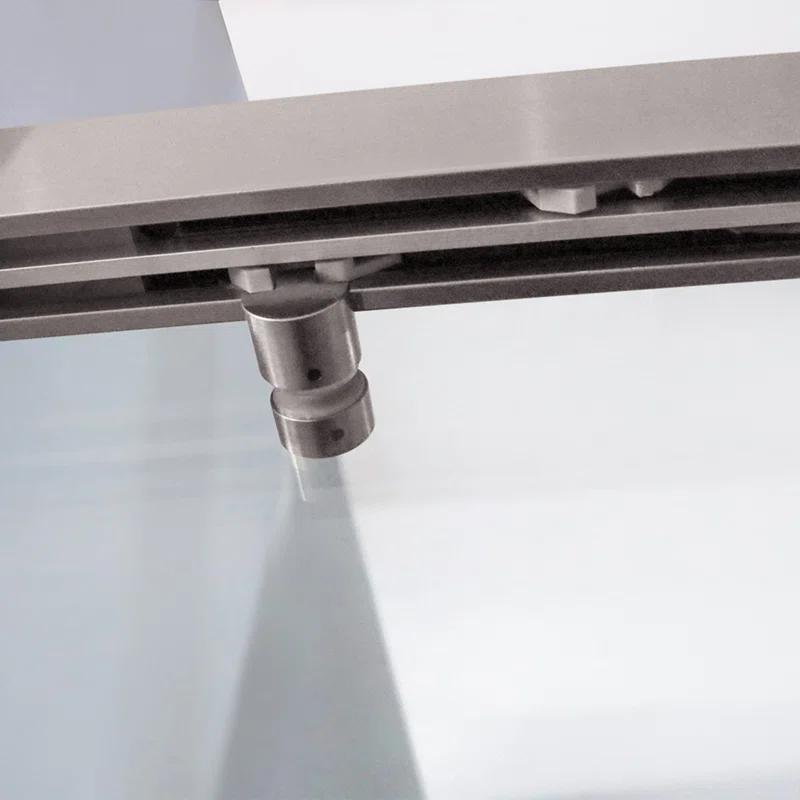 PET STOP LLC F5YDNC1F0736Q 60" Width x 76"Height Shower Doors with 3/8"(10mm) Clear Tempered Glass