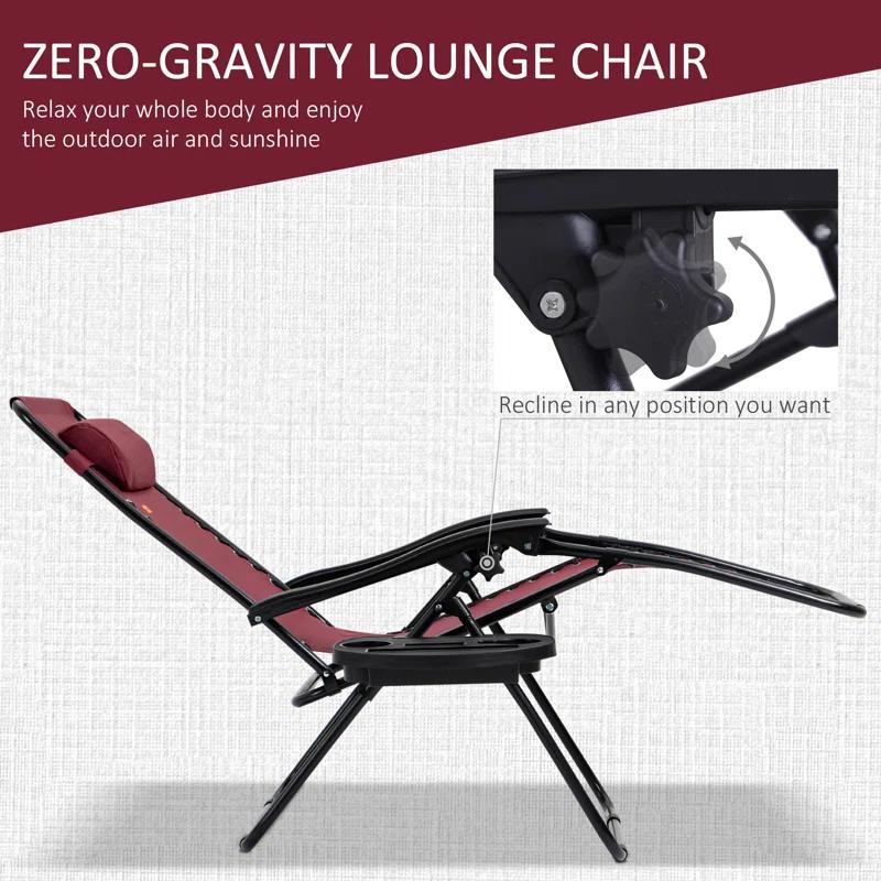 Outsunny Folding Zero Gravity Chair
