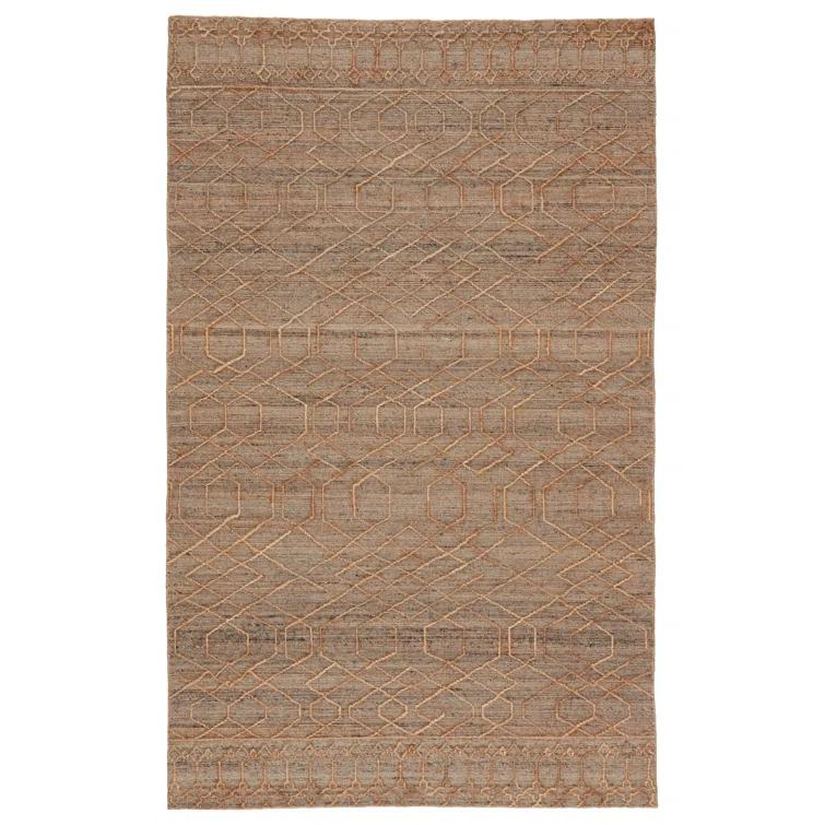 Ceres Handwoven Jute-Blend Rug - Beige and Gray / 9' x 12'