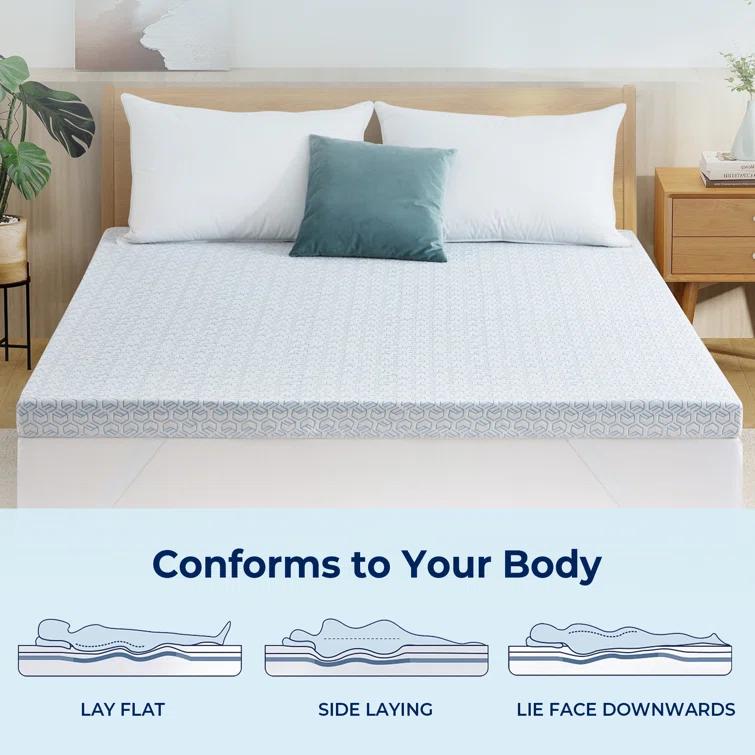 Alwyn Home 3'' Memory Foam Mattress Topper