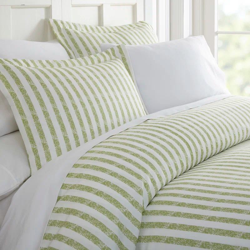 Becky Cameron 3 Piece Rugged Stripe Pattern Duvet Cover Set