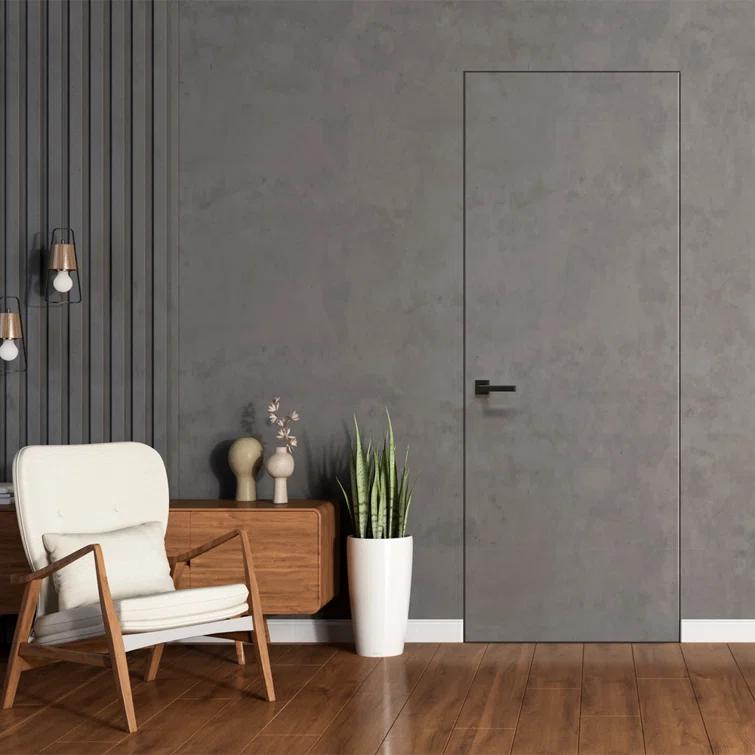 Belldinni Invisible Frameless Door Manufactured Wood Solid Core Regular Interior Door & Reviews | Wayfair