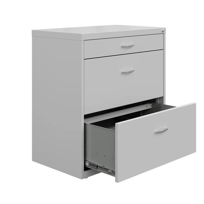 Inbox Zero Clete 30'' Wide 3 -Drawer Steel File Cabinet