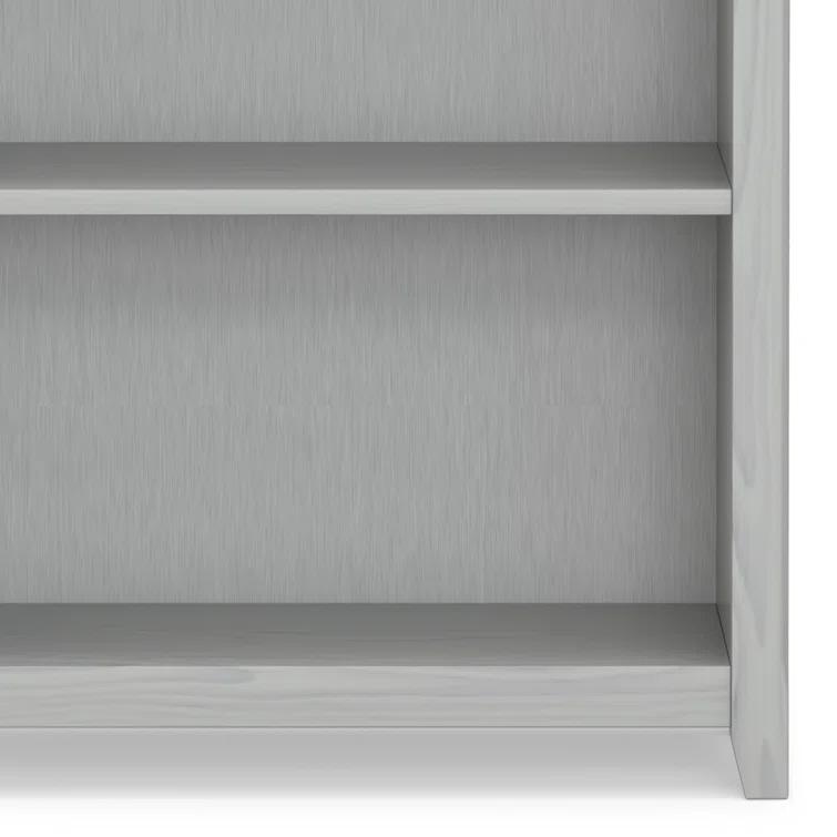 Simpli Home Amherst 30"W Solid Wood 5 Shelf Bookcase with Adjustable Shelves