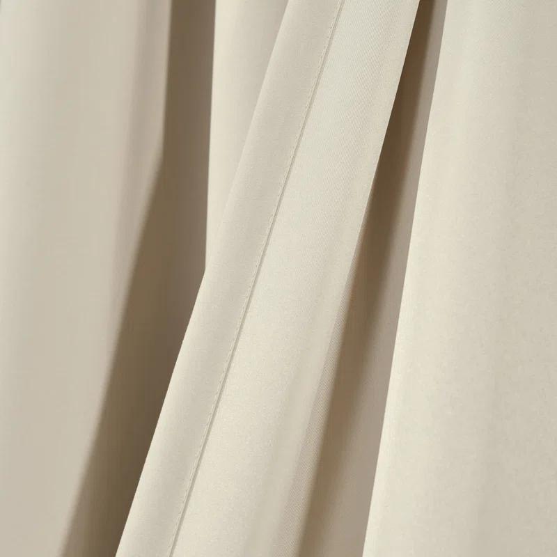 Lush Decor Allison Ruffle Polyester Semi Sheer Curtain Pair (Set of 2)