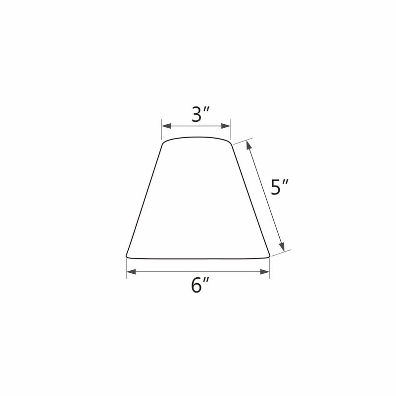 Aspen Creative Corporation 5'' H Faux Silk Fabric Empire Lamp Shade (Set of 5)