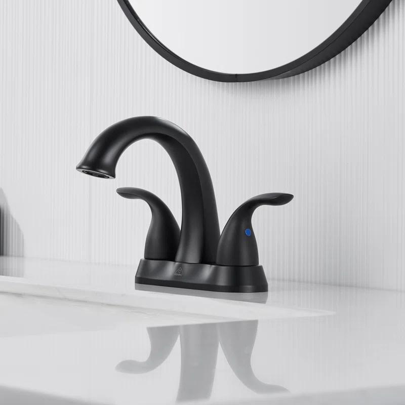 2 Handle Bathroom Faucet with Drain