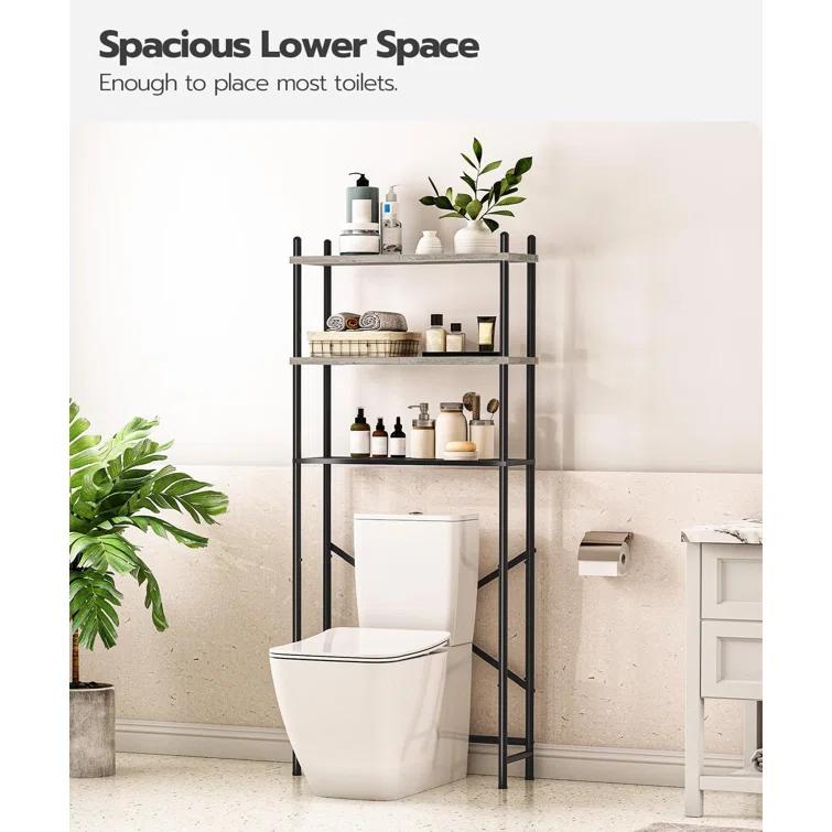 17 Stories Over The Toilet Storage, 3-Tier Over Toilet Bathroom Organizer