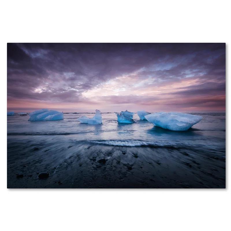 Trademark Fine Art Philippe Sainte-Laudy " Cold Evening In Iceland By Philippe Sainte-Laudy " by Philippe Sainte-Laudy