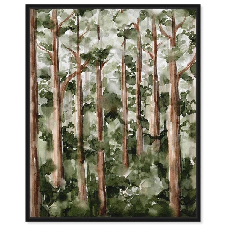 Art Remedy Art Remedy Wildy Forest Framed Landscape Watercolor Style 56937