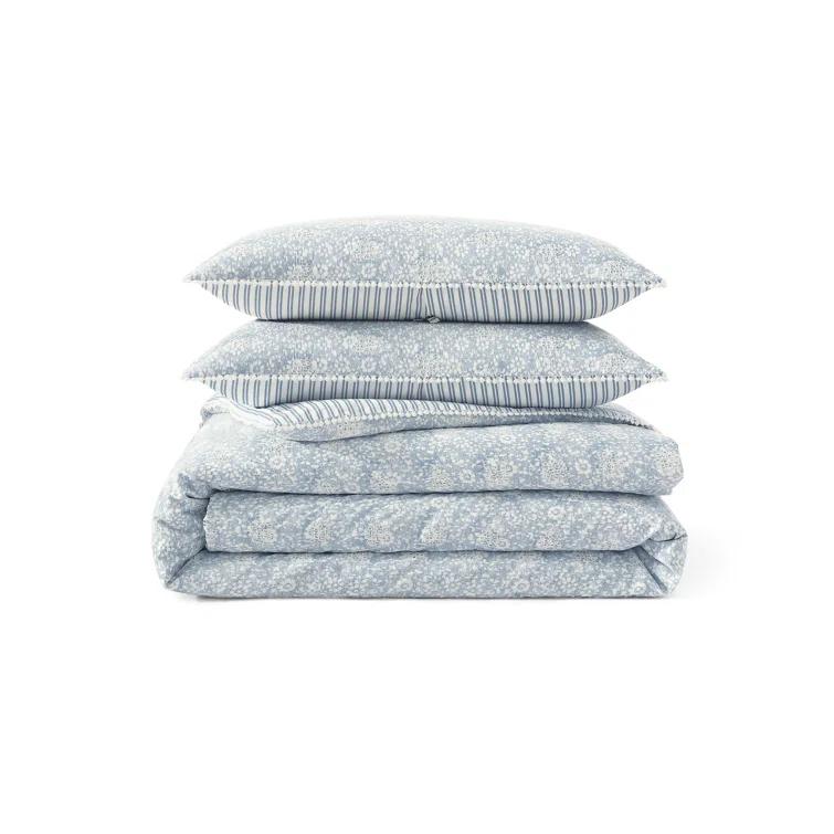 Peri Home Peri Home Ikat Eyelet Comforter Set Blue