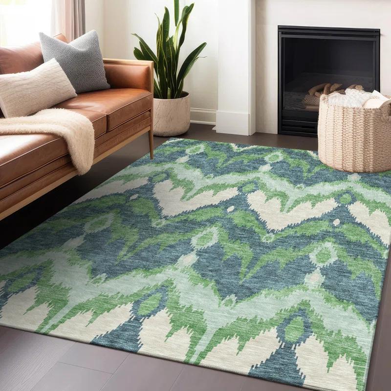 Addison Rugs Premium Machine Washable Mayfield Green Rug