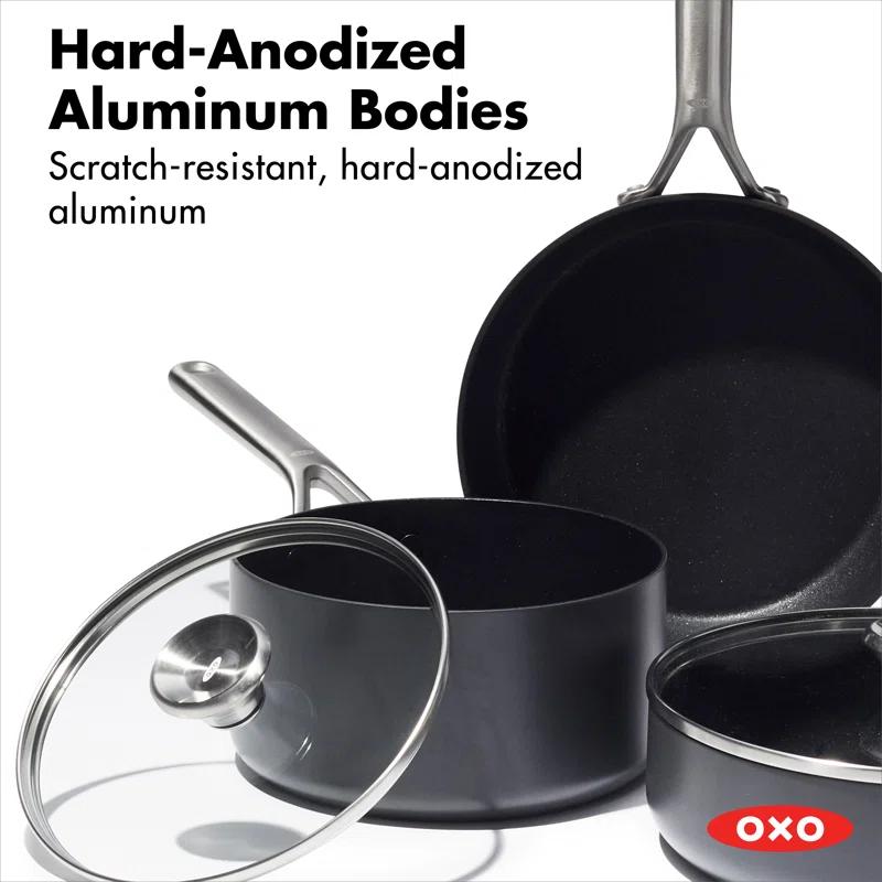OXO OXO 5 Pieces Hard-Anodized Aluminium Non Stick Cookware Set