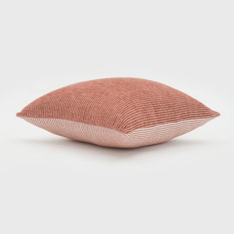 EverGrace Elsa Reversible Pinstripes Striped Reversible Throw Pillow