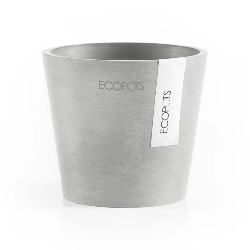 Ecopots Ecopots Indoor/Outdoor Modern Round Recycled Plastic Planter Flower Pot